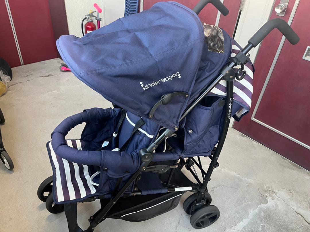 【2人乗りベビーカー】キンダーワゴンDUOシティHOP 日本育児