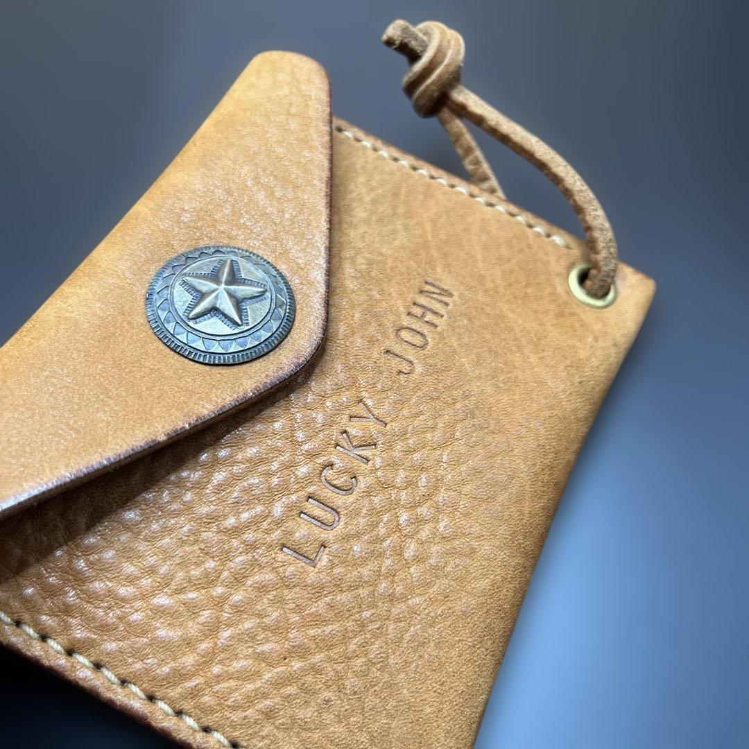 LUCKY JOHN ブラウンレザーケース