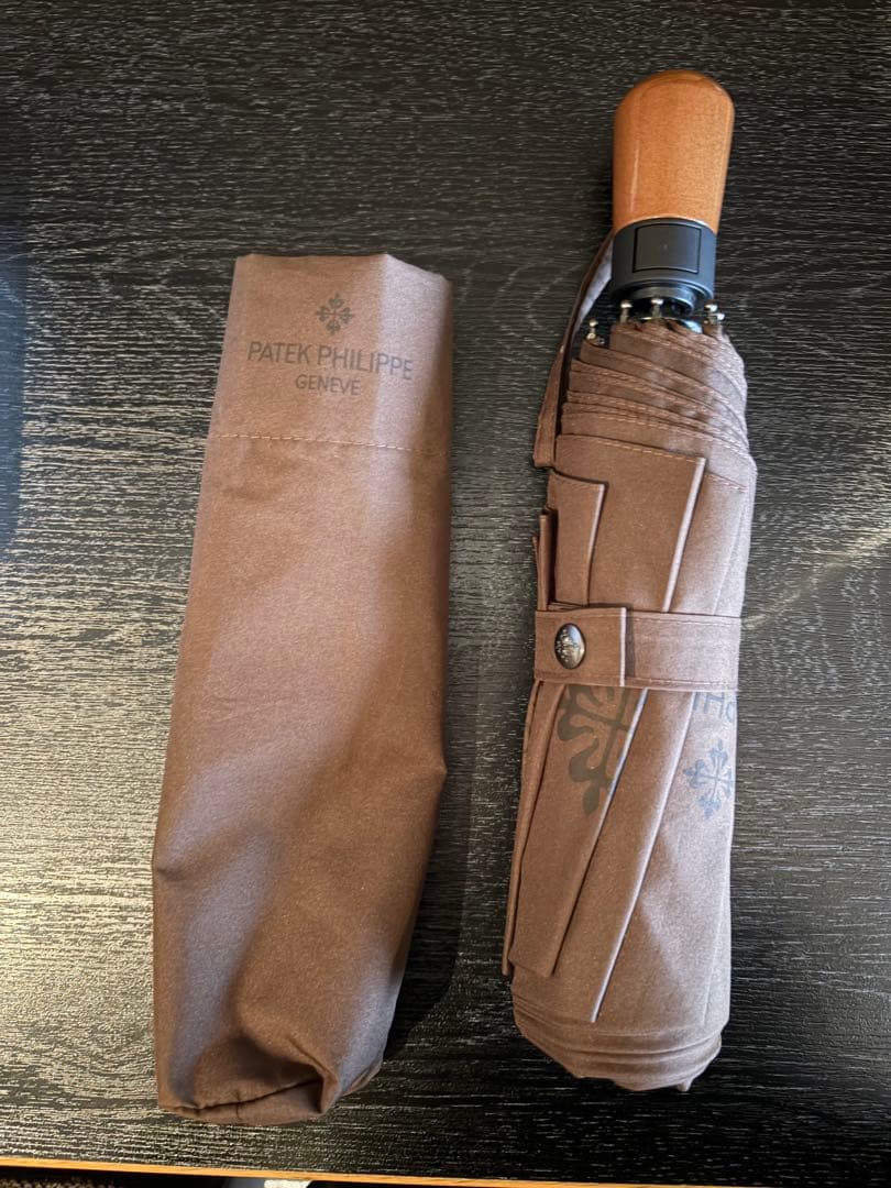 PATEK PHILIPPE 折りたたみ傘 ブラウン　新品