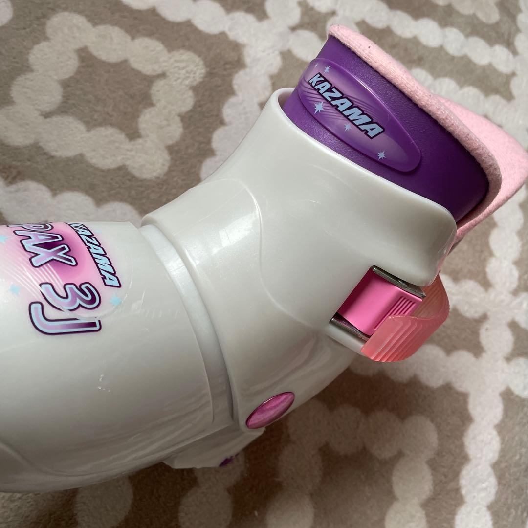 9999→KAZAMA SPAX 106cm スキー板 ピンク色レインボー