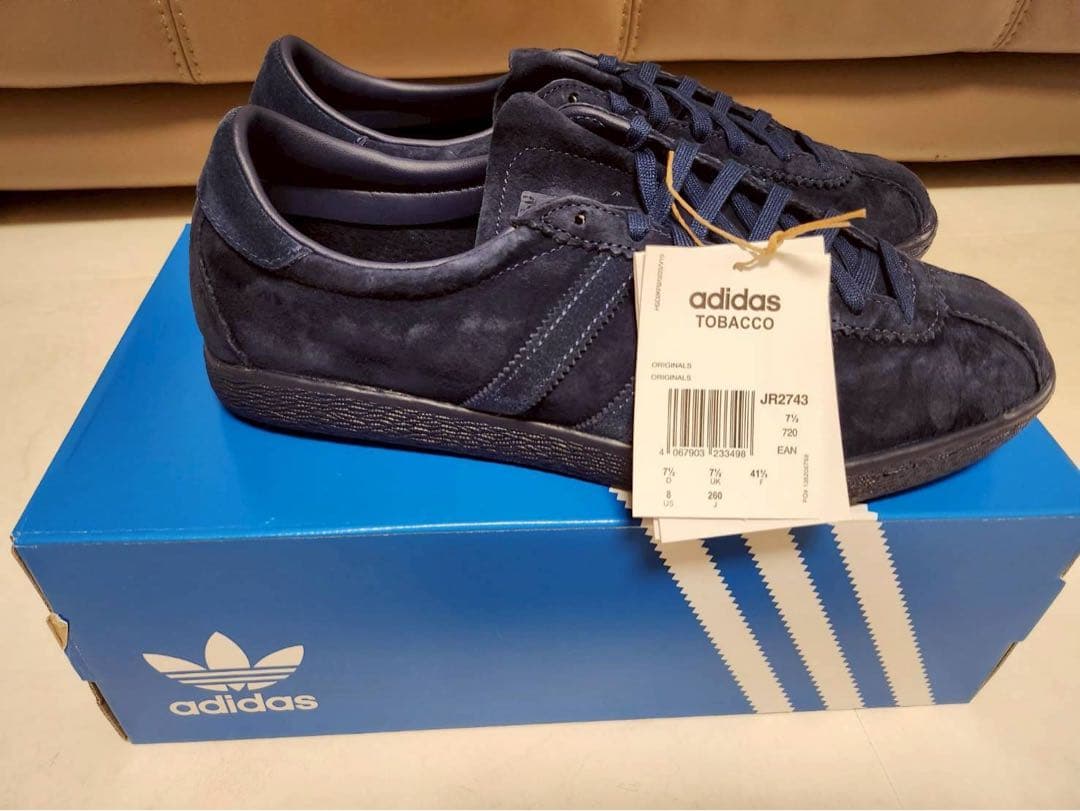 【新品】adidas TOBACCO JR2743 タバコ ネイビー 26cm