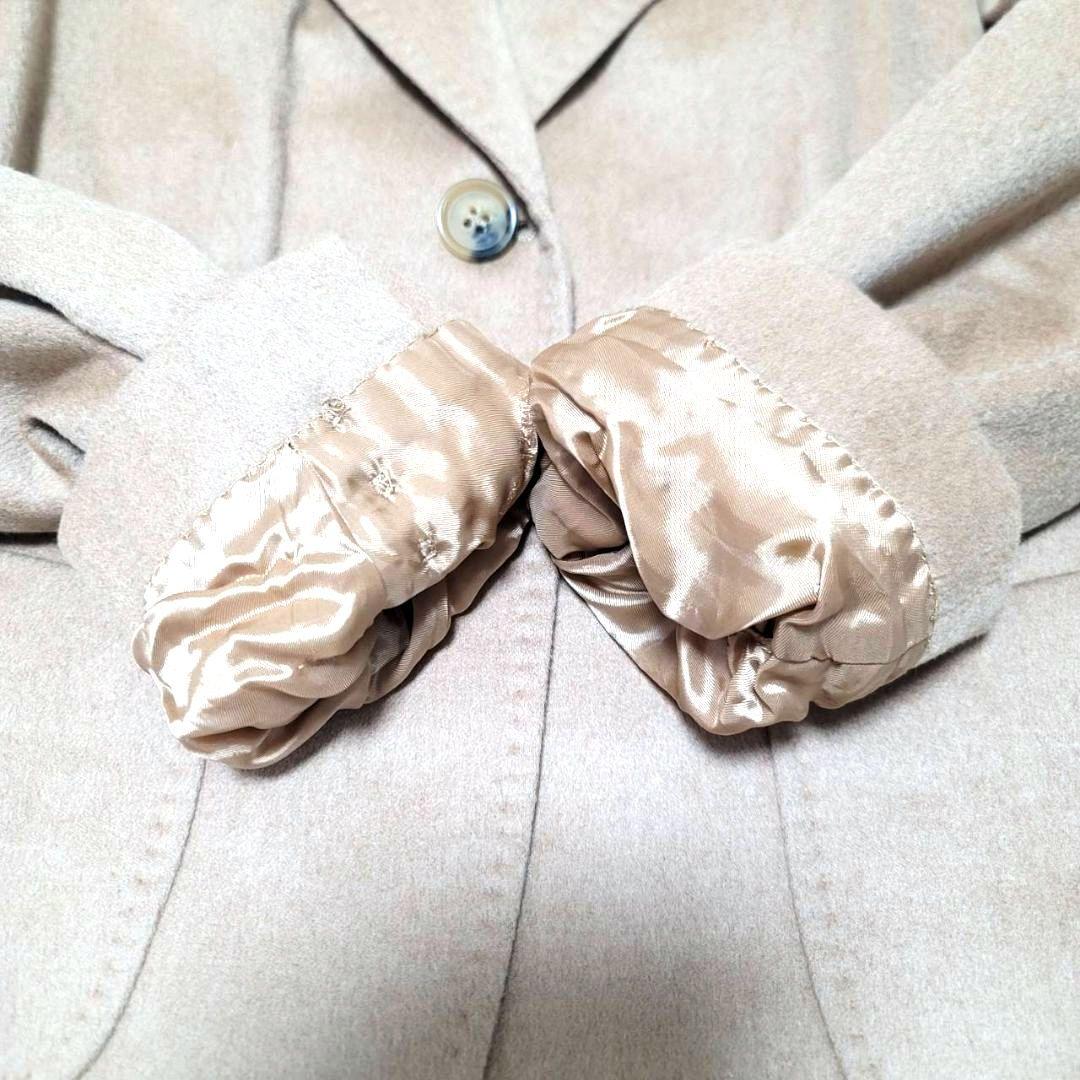 美品 マックスマーラ セットアップ 最高級 キャメル 白タグ 38 36