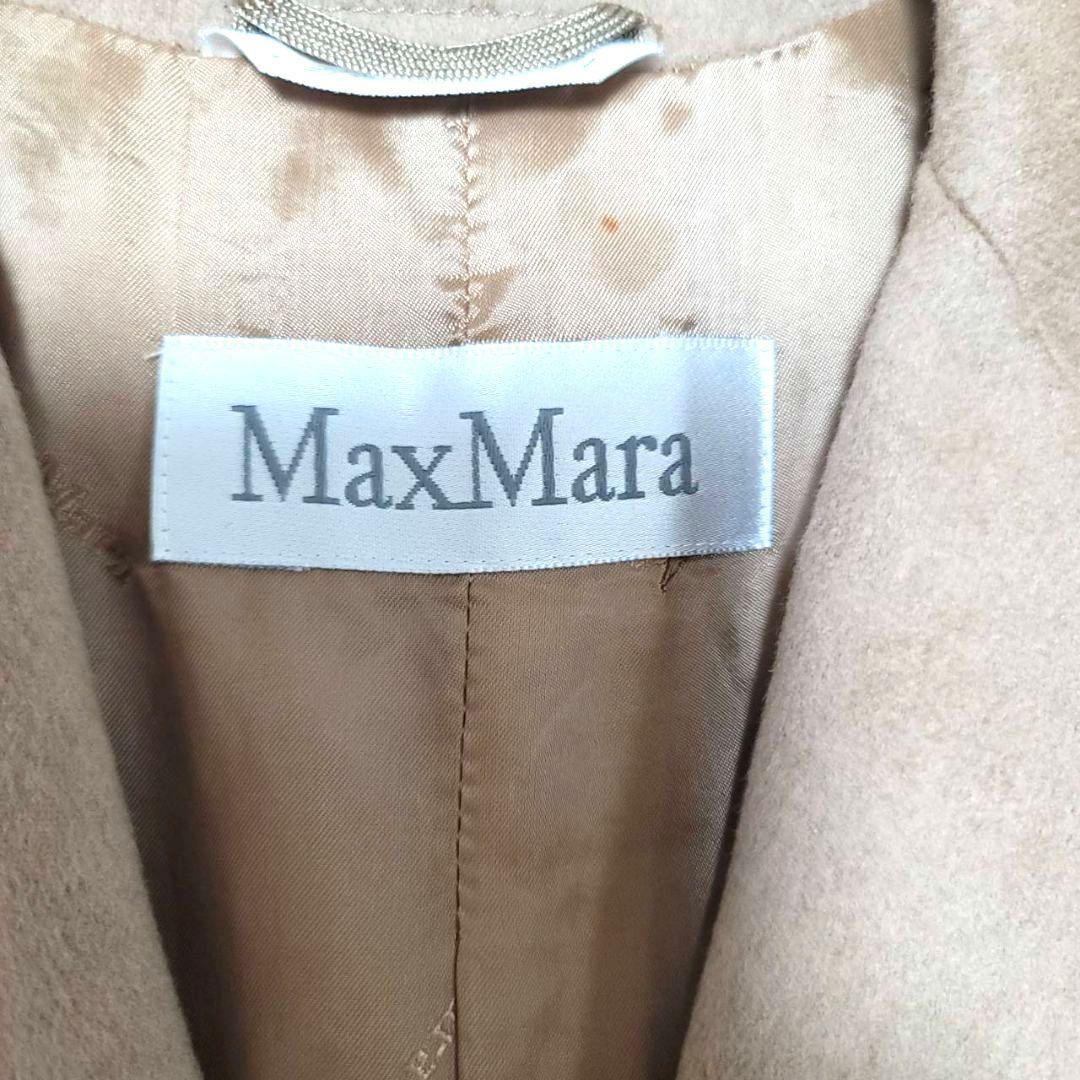 美品 マックスマーラ セットアップ 最高級 キャメル 白タグ 38 36