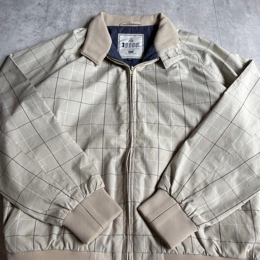 【BARACUTA】ハリントンジャケット　スイングトップ　チェック　短丈　UK