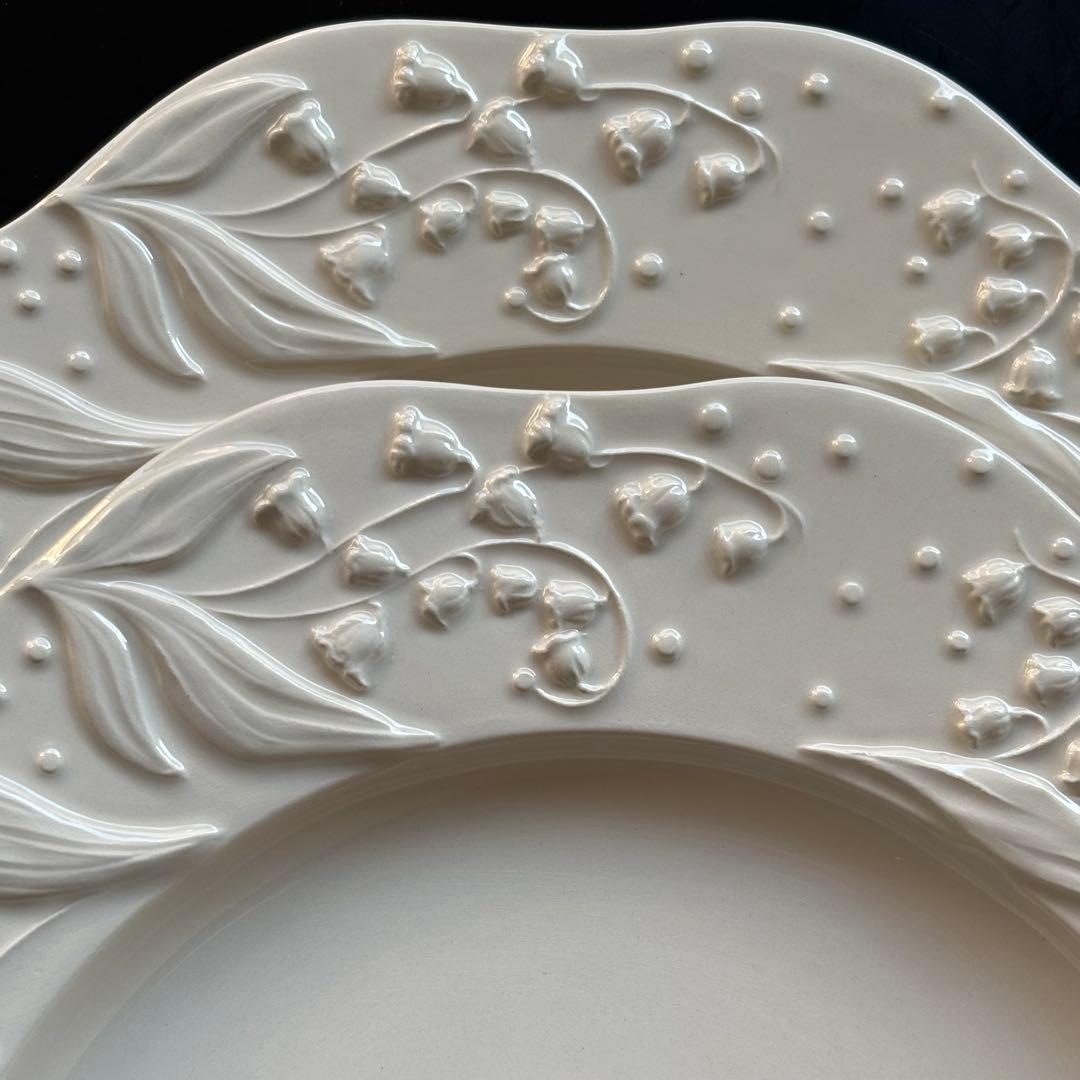 ディオール　メゾン　リリー ディオール　ディナープレート　すずらん　2枚セット