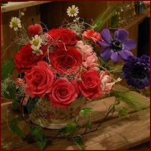 季節のお花 ハートフラワーアレンジメント ✿ ☆