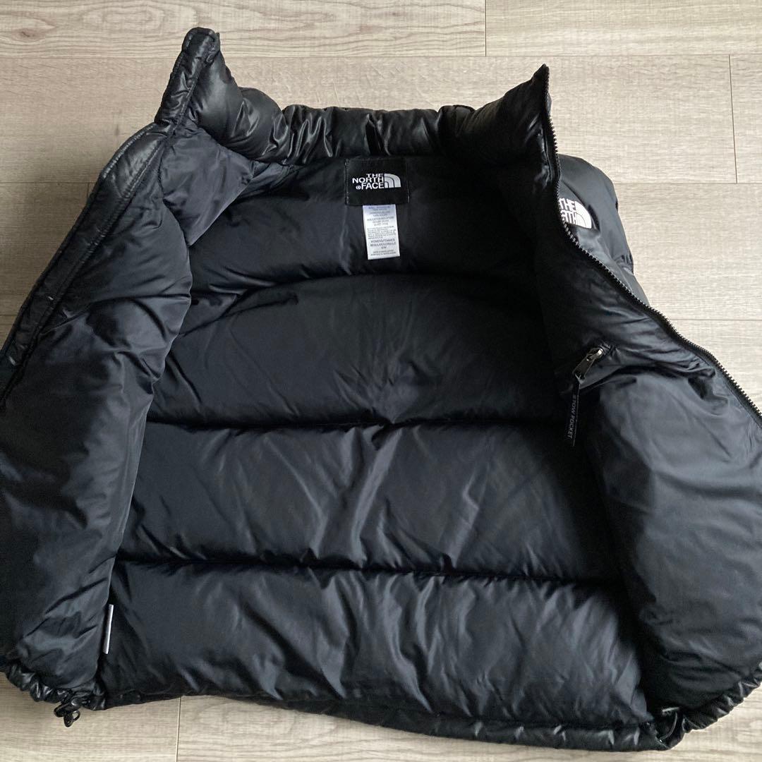 ノースフェイス ヌプシ ダウンジャケット ベスト レディース M センターロゴ