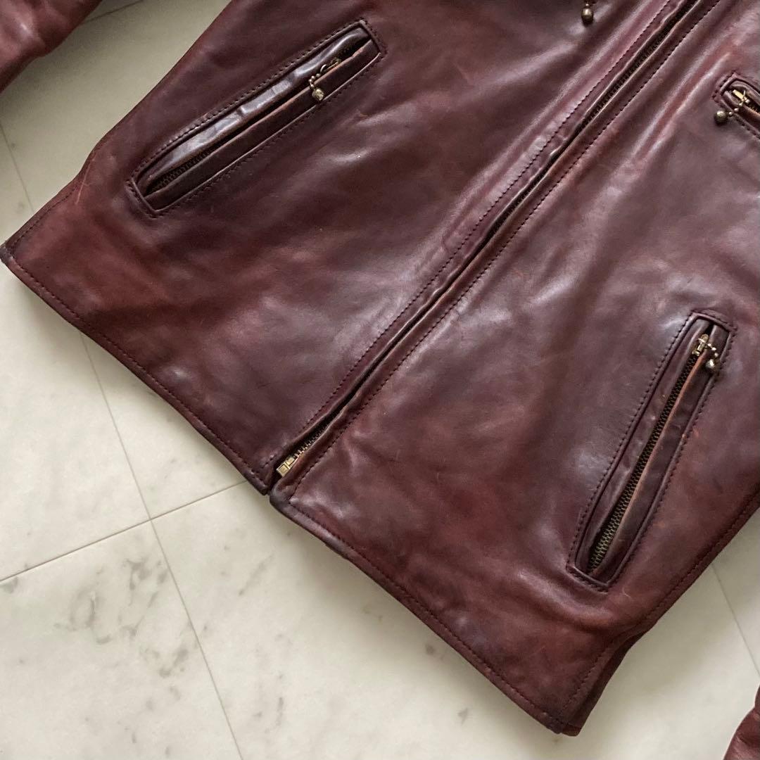 AERO LEATHER ホースハイド ライダースジャケット 馬革