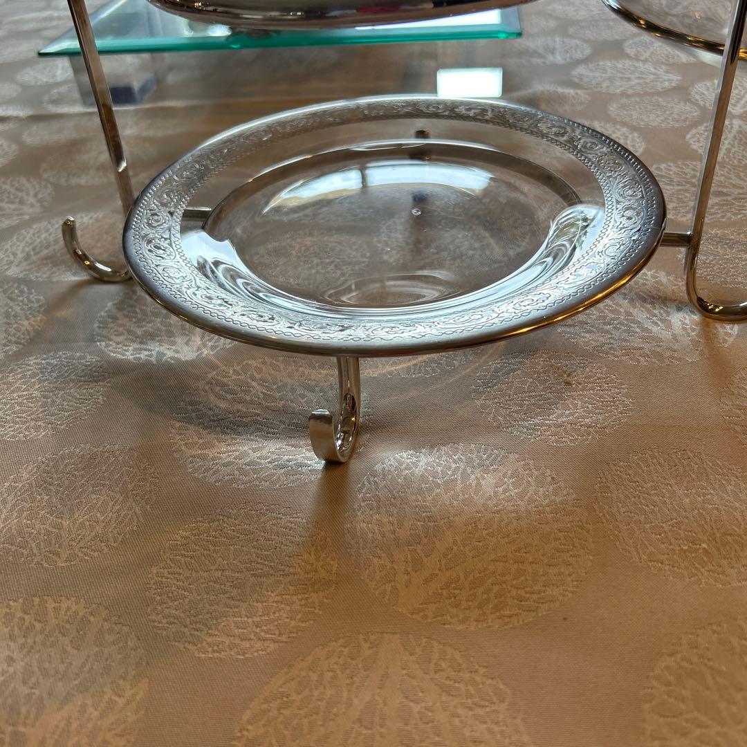 ケーキスタンド　シルバー製