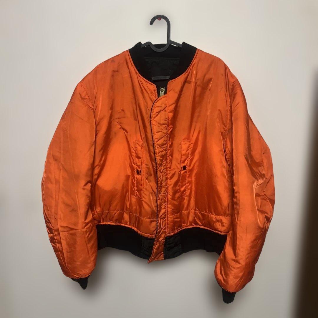 【希少・USA製】ALPHA アルファ MA-1 フライトジャケット XL 黒