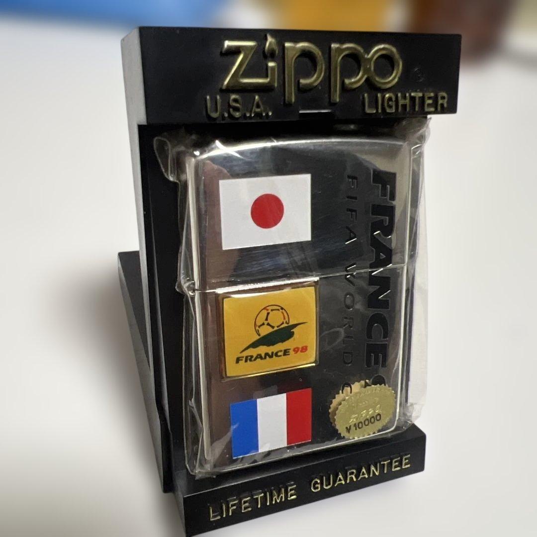 【超希少/限定品】1998年 フランスW杯 ZIPPO 日本代表（No.4524