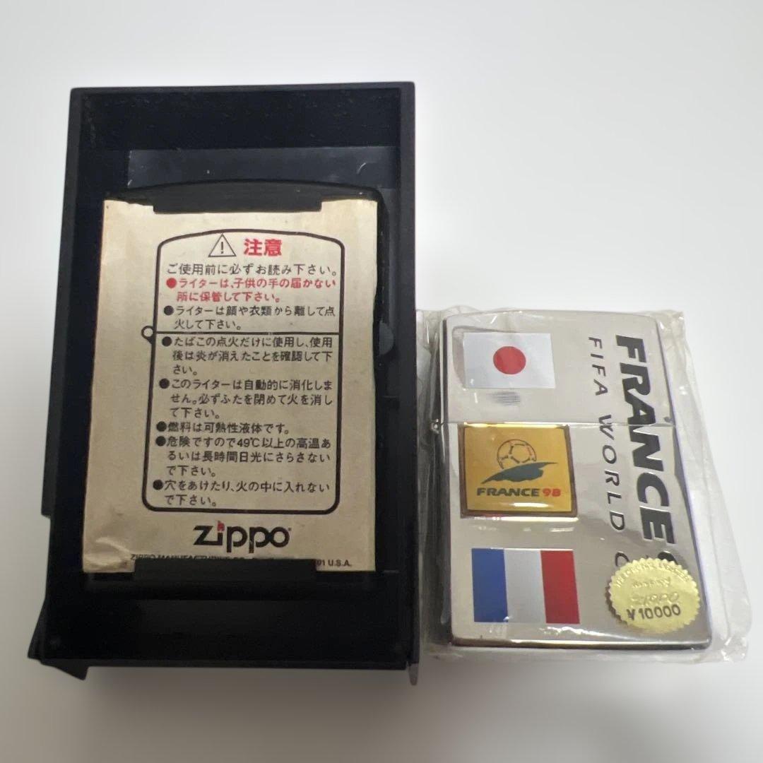 【超希少/限定品】1998年 フランスW杯 ZIPPO 日本代表（No.4524