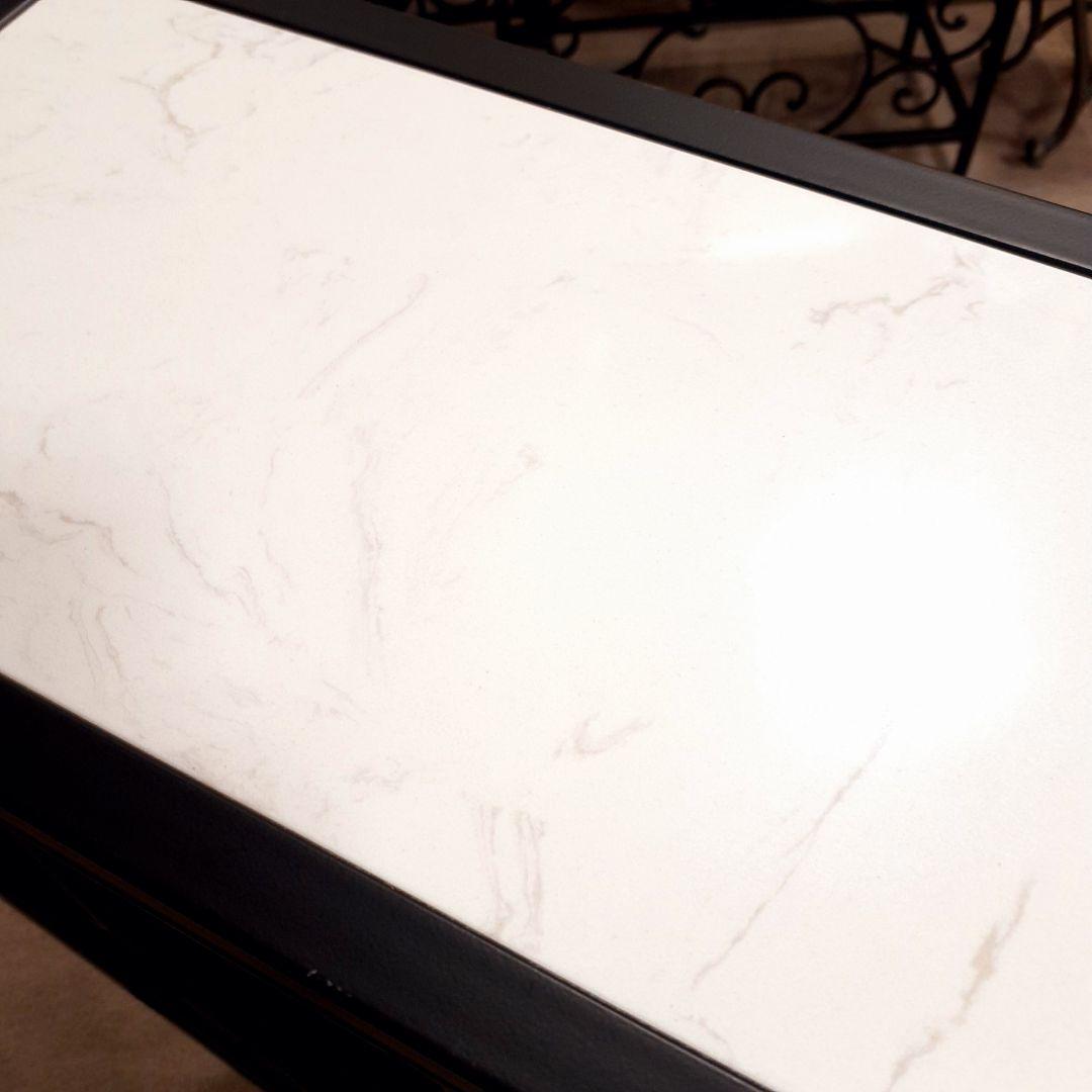 輸入家具　天然大理石使用　『アイアン・コンソールテーブル』　モダンスタイル