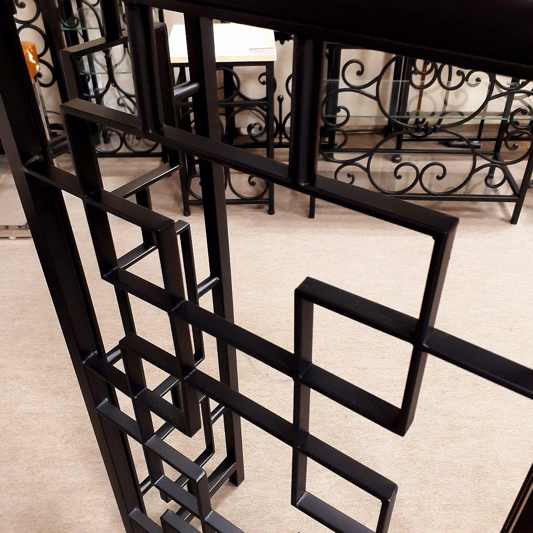 輸入家具　天然大理石使用　『アイアン・コンソールテーブル』　モダンスタイル