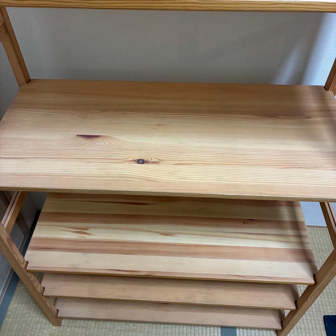 無印良品 パイン材 ユニットシェルフ　棚板5枚 120 MUJI