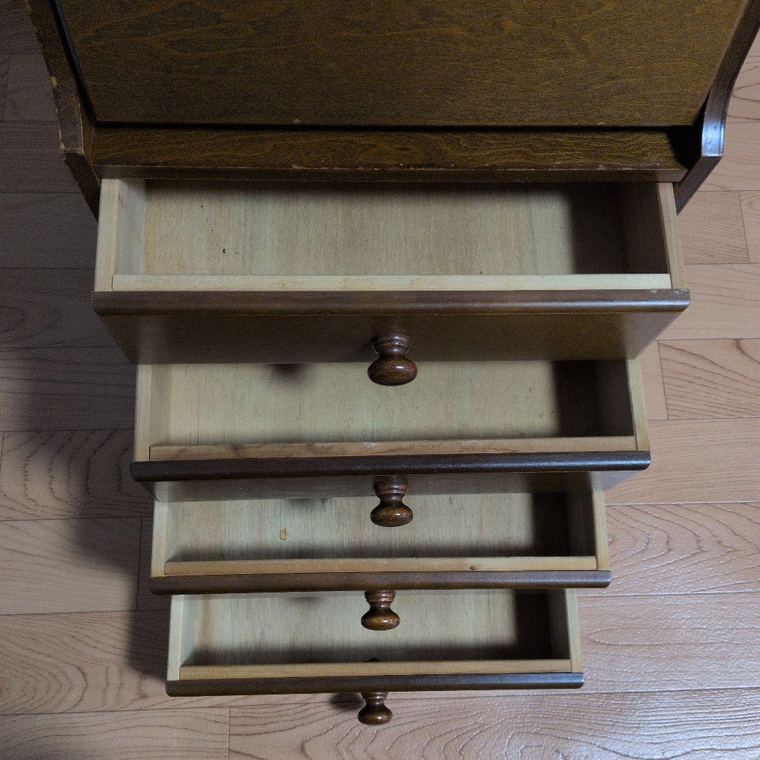 木製 ４段引き出し付きラック　 シェルフ