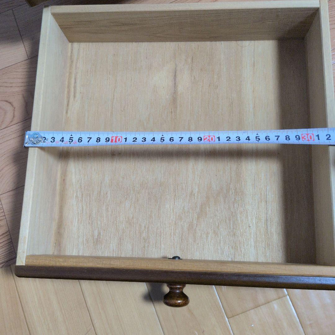 木製 ４段引き出し付きラック　 シェルフ