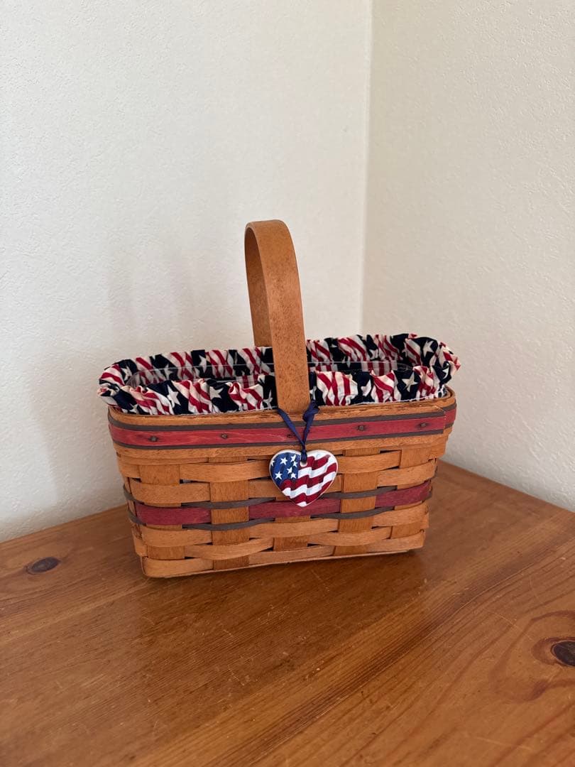 【希少】Longaberger 1994 キャンドルバスケット ライナー付