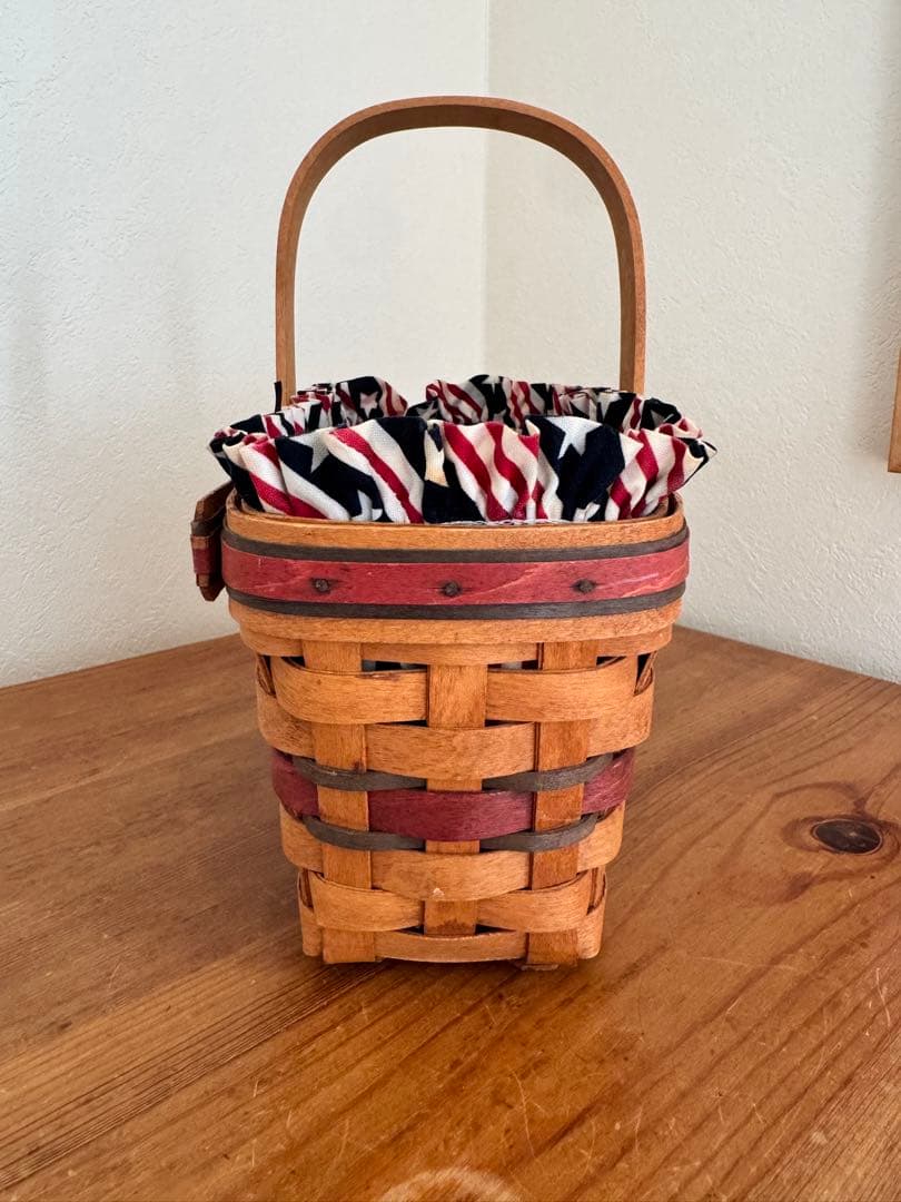 【希少】Longaberger 1994 キャンドルバスケット ライナー付