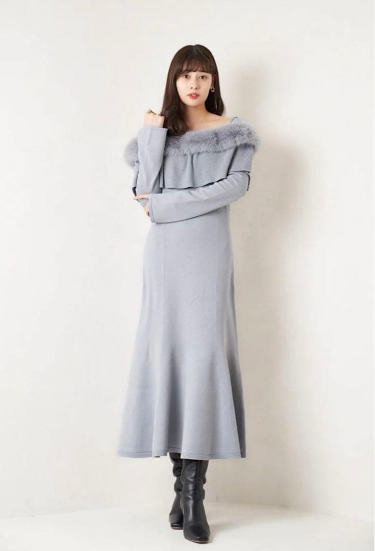 ワンピース Her lip to Ritz Faux Fur Mermaid Dress