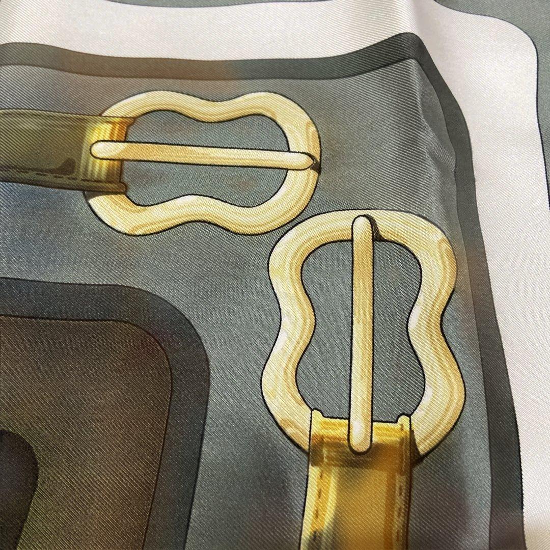 エルメスHERMES 90 カレ　コーチング　スカーフ　シルク　ビンテージ