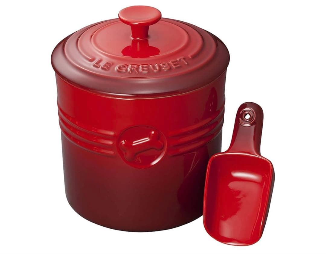 【新品】ル・クルーゼ フードコンテナベット チェリーレッド