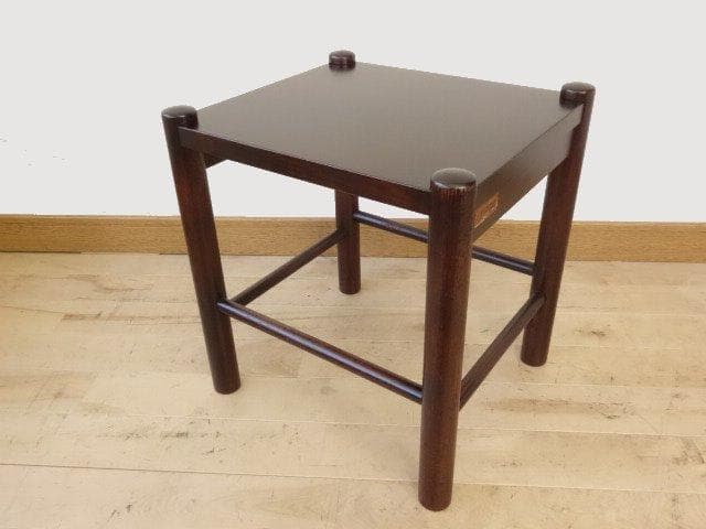 北海道民芸家具　ミニテーブル　花台　再塗装済　USED