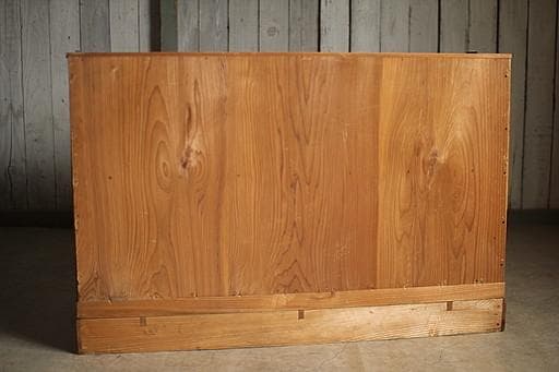 味のある木製の引き出し2段　チェスト　桐箪笥　昭和レトロ　タンス　古家具　古民家