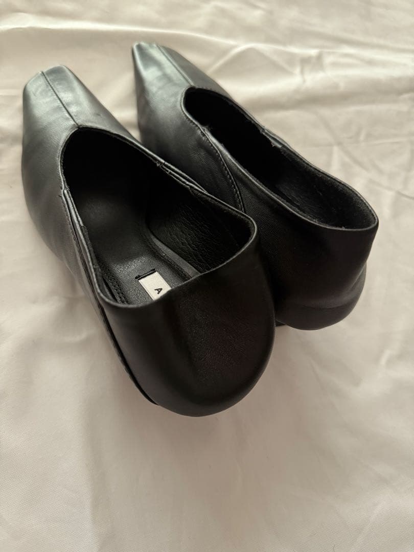 AMERI CONSTRUCTIVE HEEL BABOUCHE M アメリ