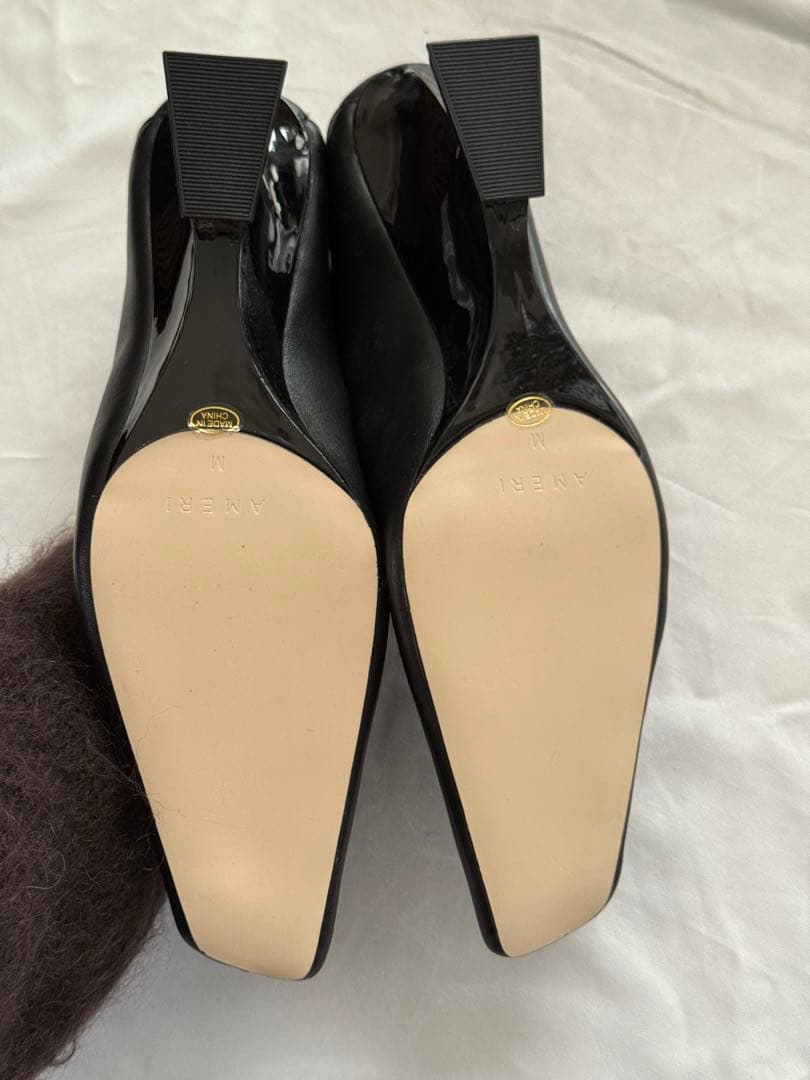 AMERI CONSTRUCTIVE HEEL BABOUCHE M アメリ