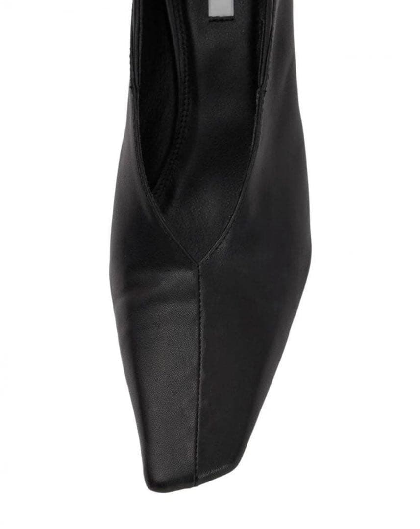 AMERI CONSTRUCTIVE HEEL BABOUCHE M アメリ