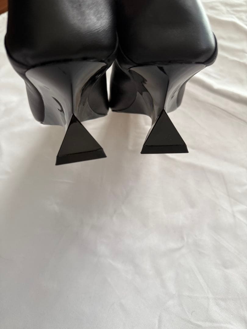 AMERI CONSTRUCTIVE HEEL BABOUCHE M アメリ