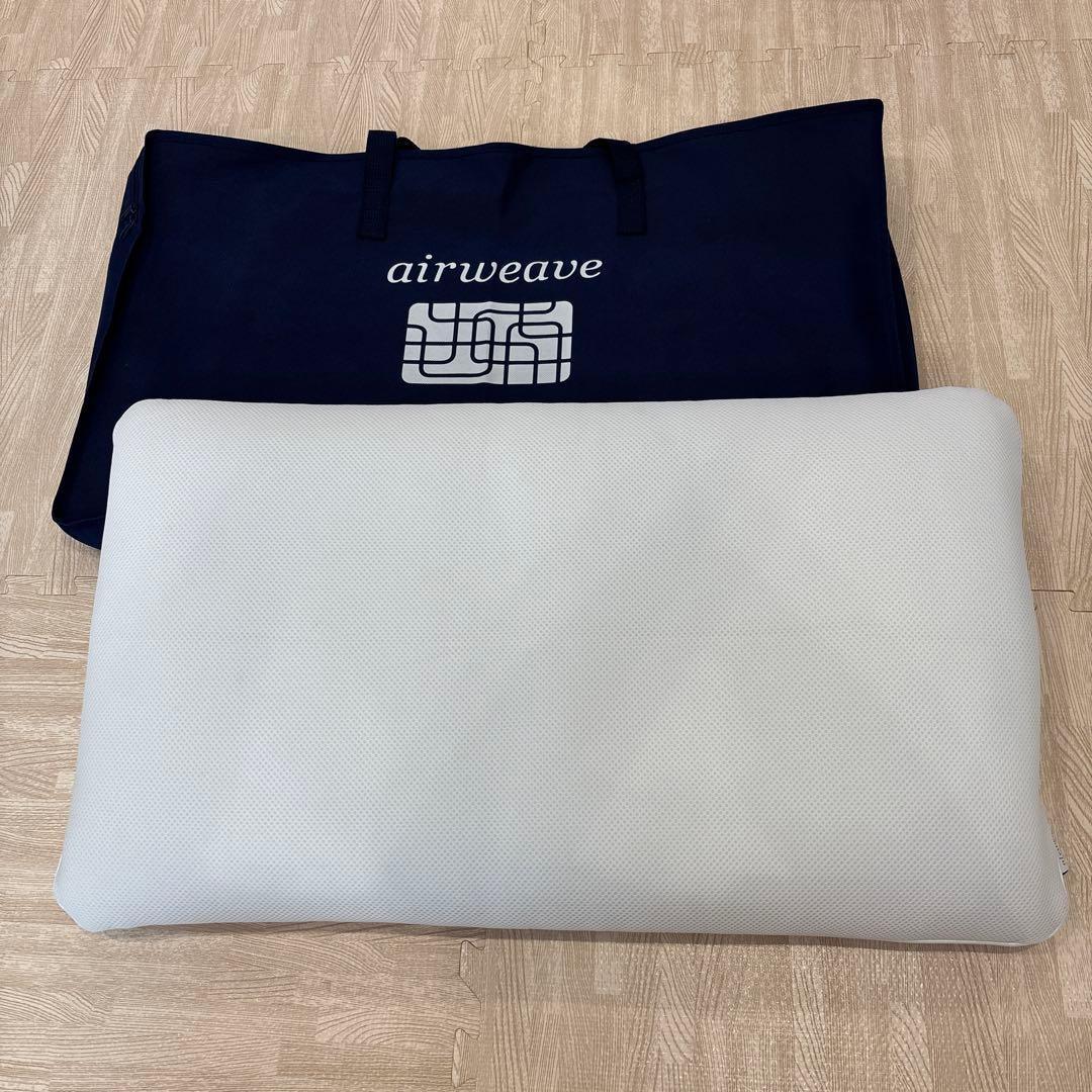 【美品】airweave エアウィーヴ　ピロー　S-LINE 収納バッグ付き