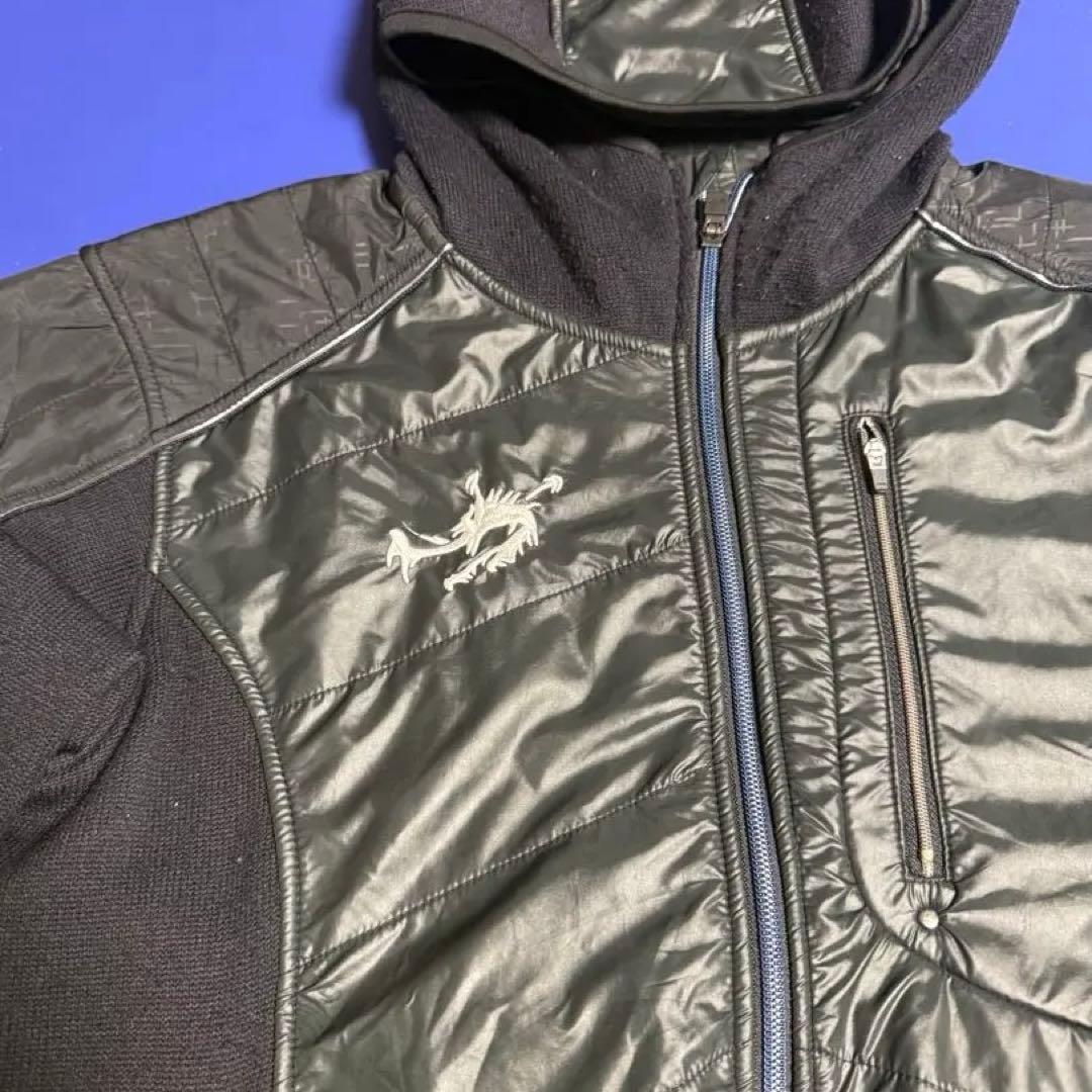 Rawlingsローリングス アウタージャケット黒フード付O(XL)