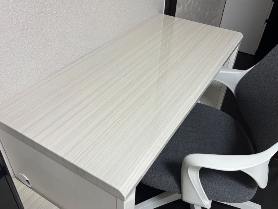 ホワイトパソコンデスク 100cm