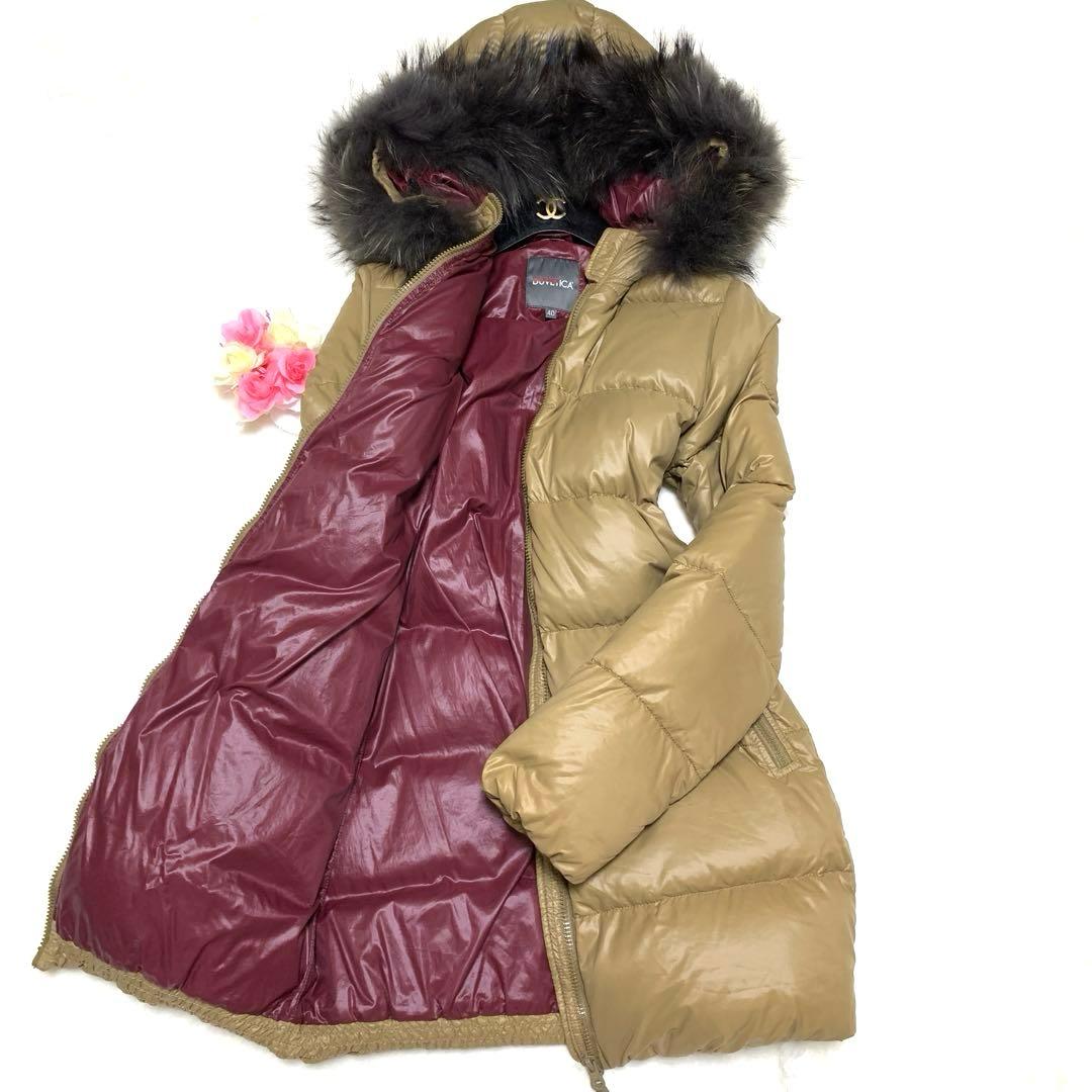 ★未使用級　デュベティカ　ダウンコート❤︎カッパ　2way ❤︎ラクーンファー　ML