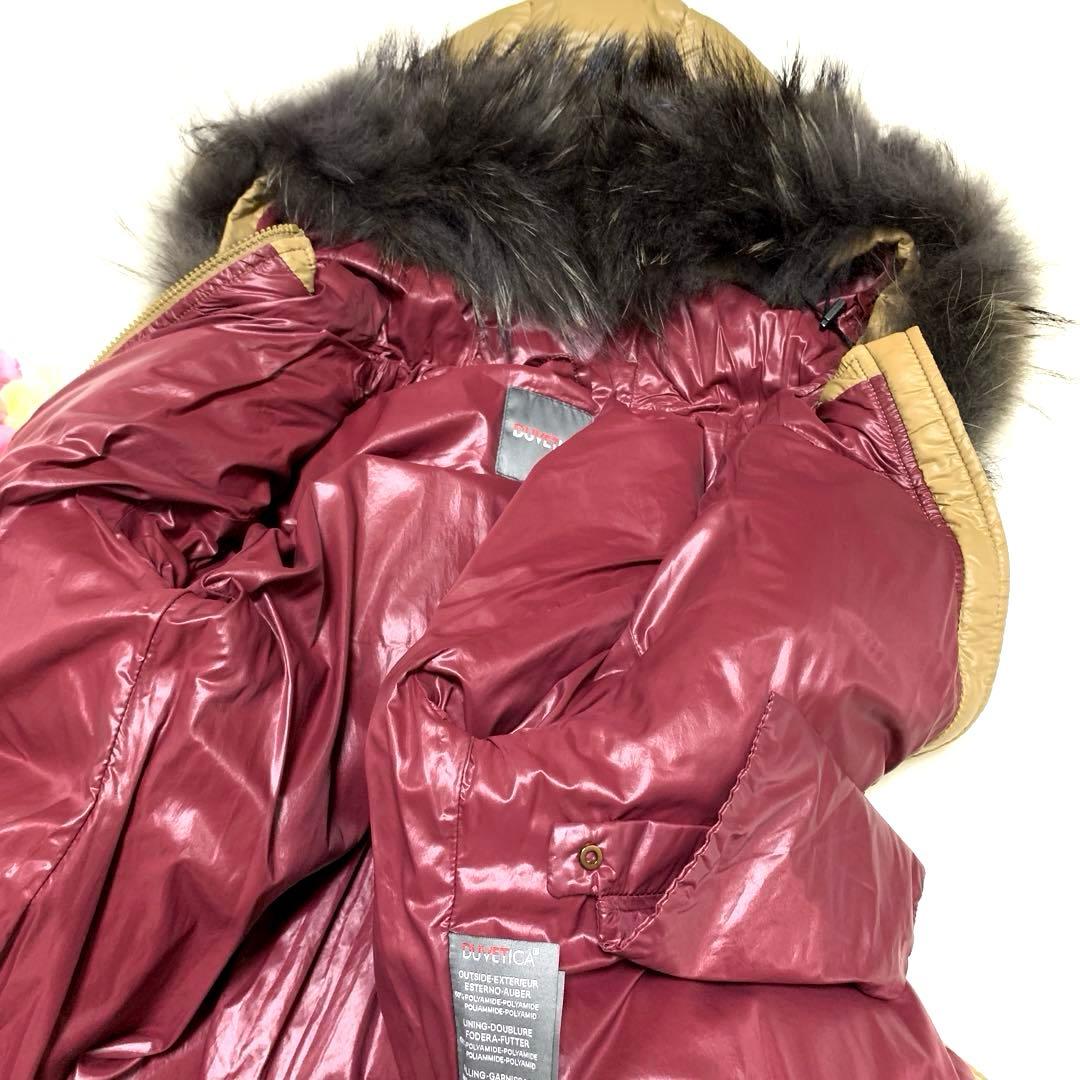 ★未使用級　デュベティカ　ダウンコート❤︎カッパ　2way ❤︎ラクーンファー　ML