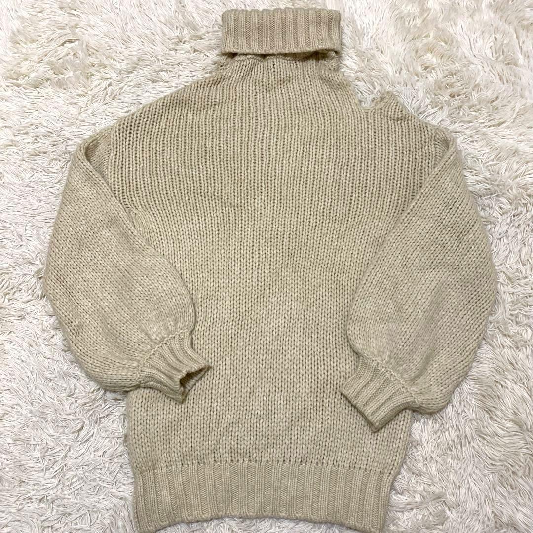 ロシャス　タートルネック　ニット　セーター　ウール　ハイネック　オーバーサイズ