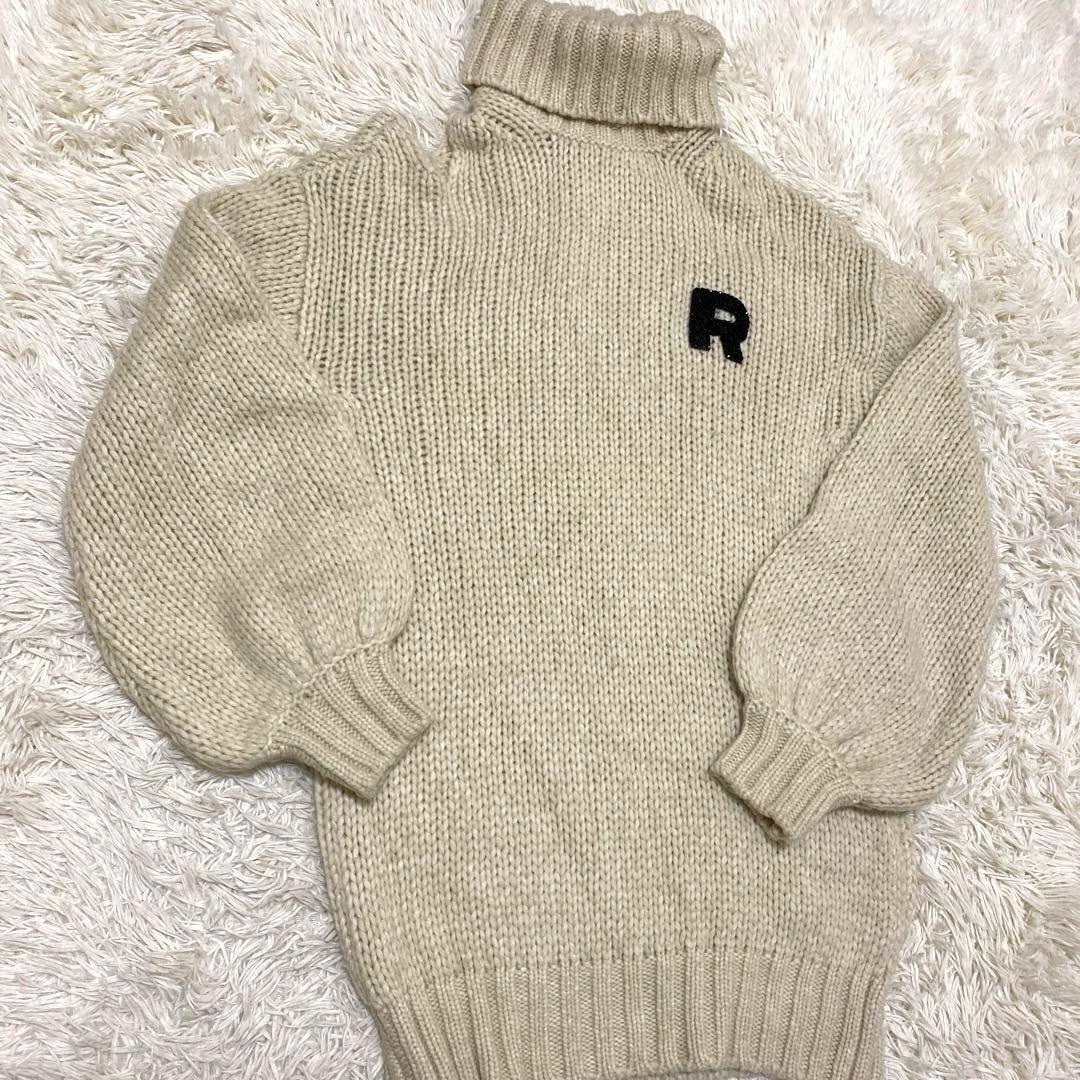 ロシャス　タートルネック　ニット　セーター　ウール　ハイネック　オーバーサイズ