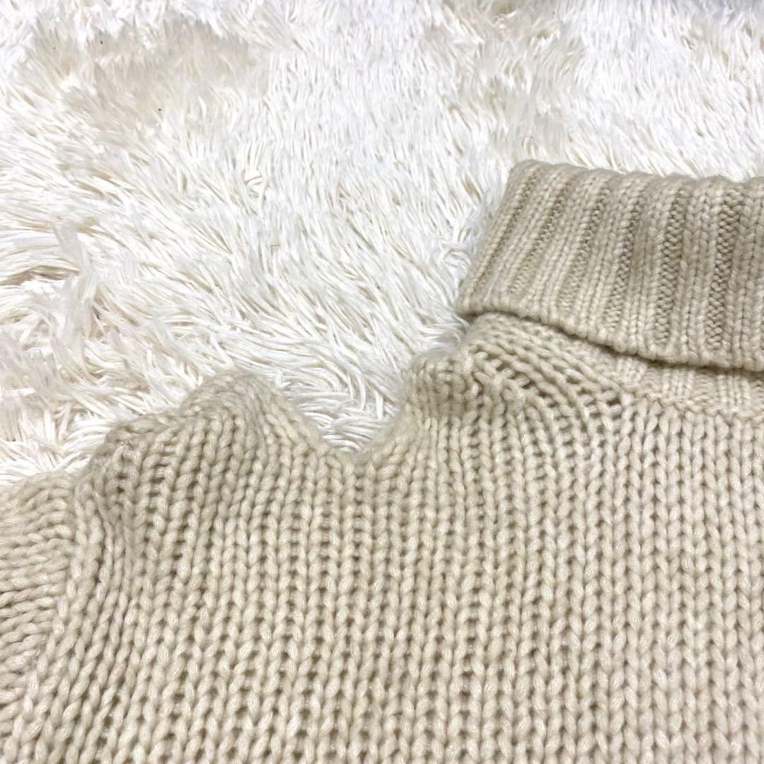 ロシャス　タートルネック　ニット　セーター　ウール　ハイネック　オーバーサイズ