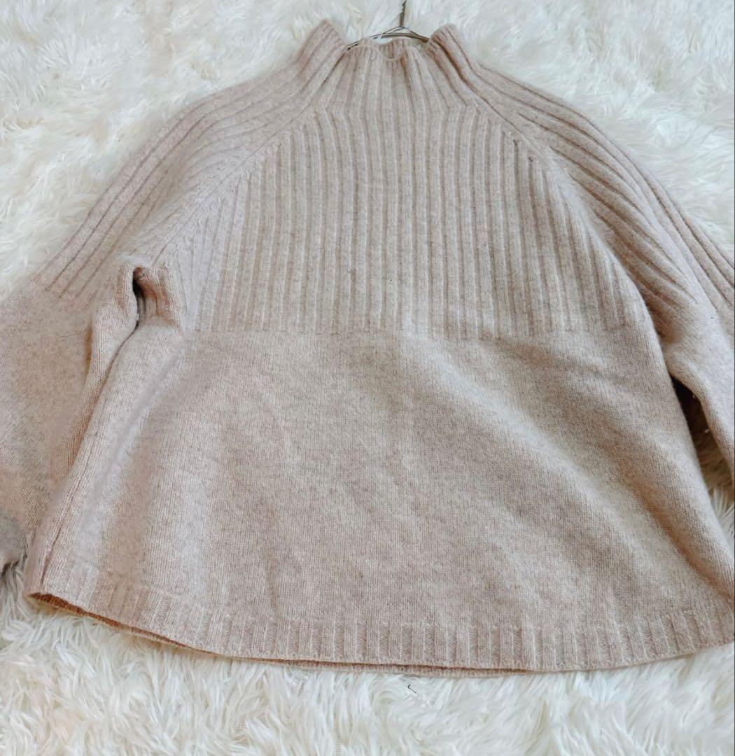 美品✨セオリーリュクス 23年モデル カシミヤ ニット ボトルネック グレージュ