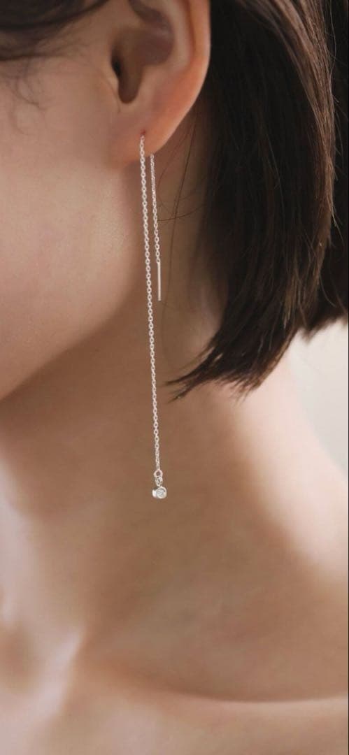 Unique/ユニーク 別注ダイヤモンドチェーンピアス