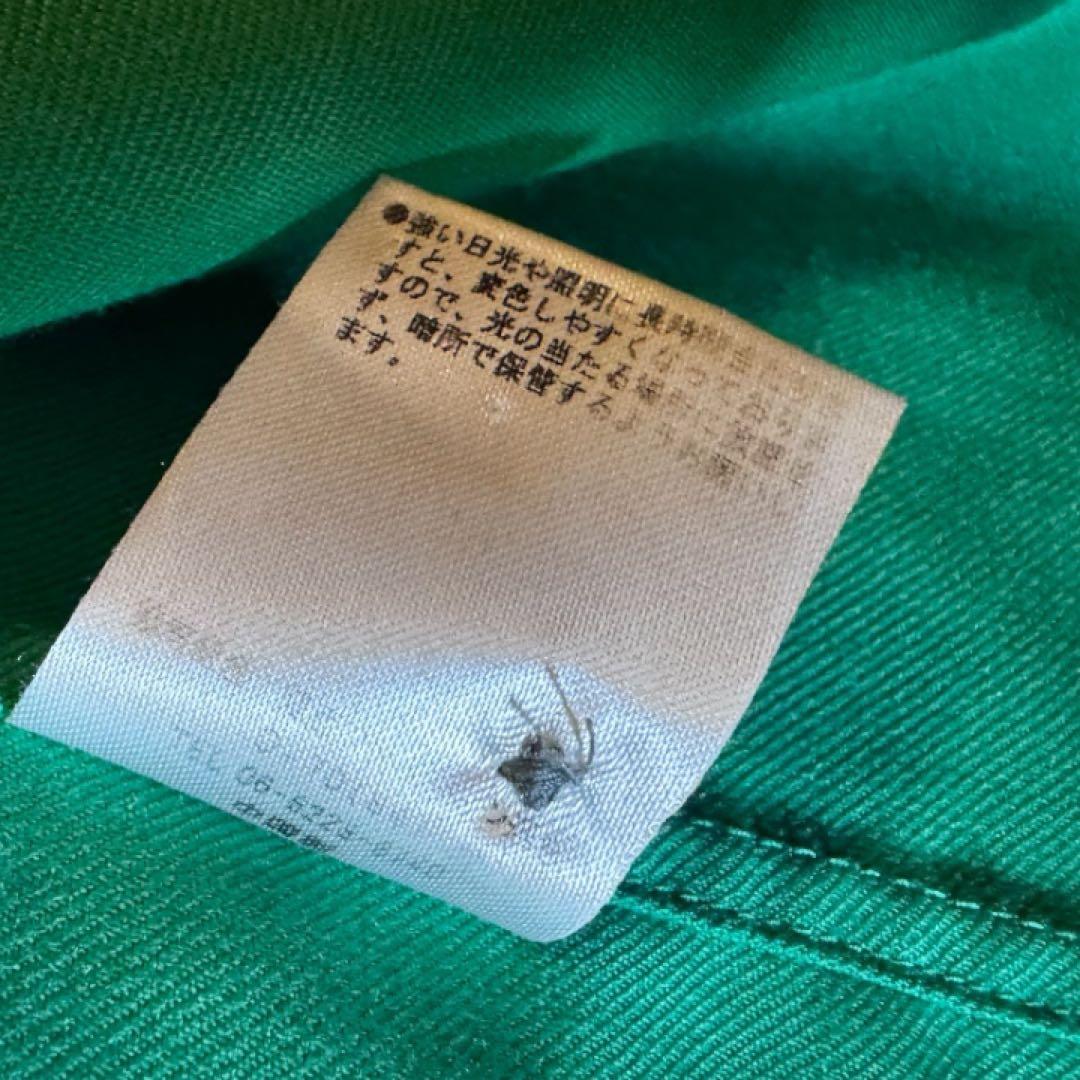 MBハイエンド尾州ウールシャツ（リラックスフィット）　グリーン　Lサイズ