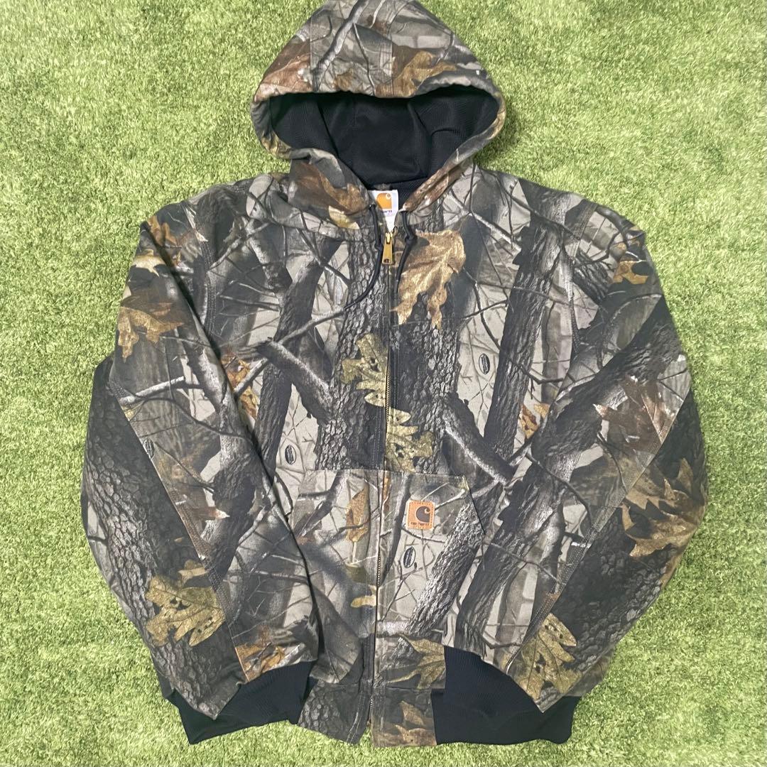 【美品】 carhartt カーハート アクティブジャケット リアルツリー カモ