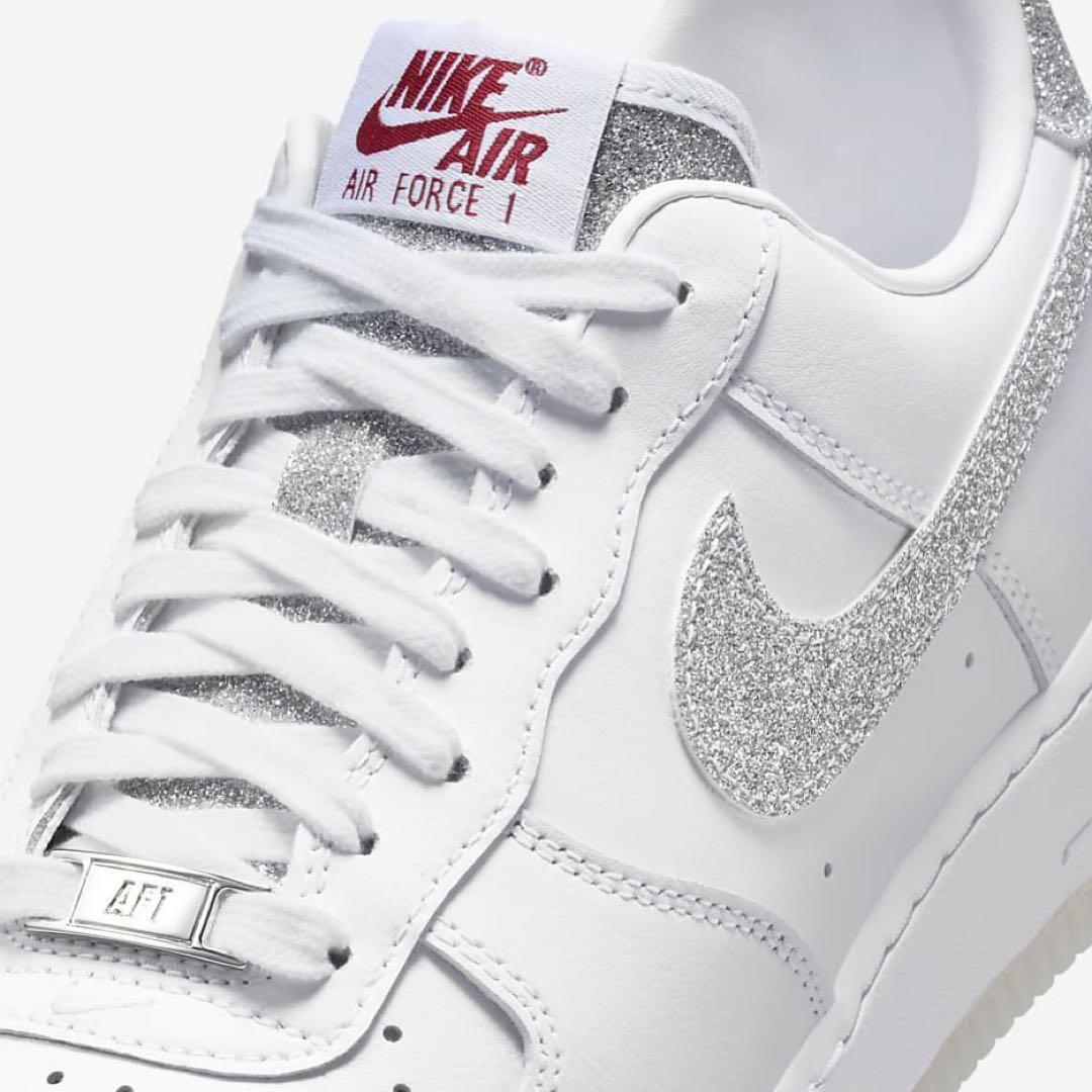 【新品27cm相当】NIKE｜W エアフォース１’07｜ホワイト/シルバー
