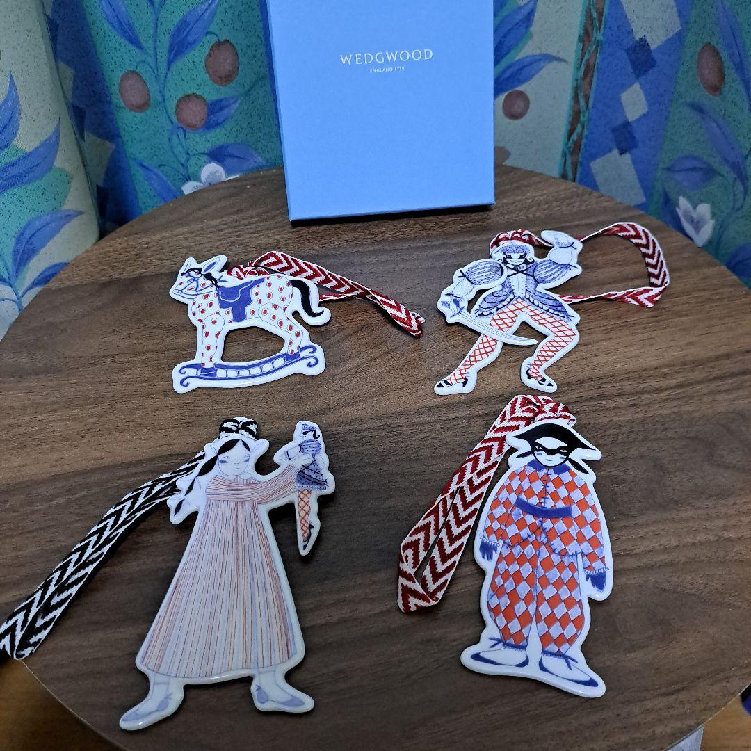 【新品】 ウエッジウッド ホリディオーナメント 4点セット