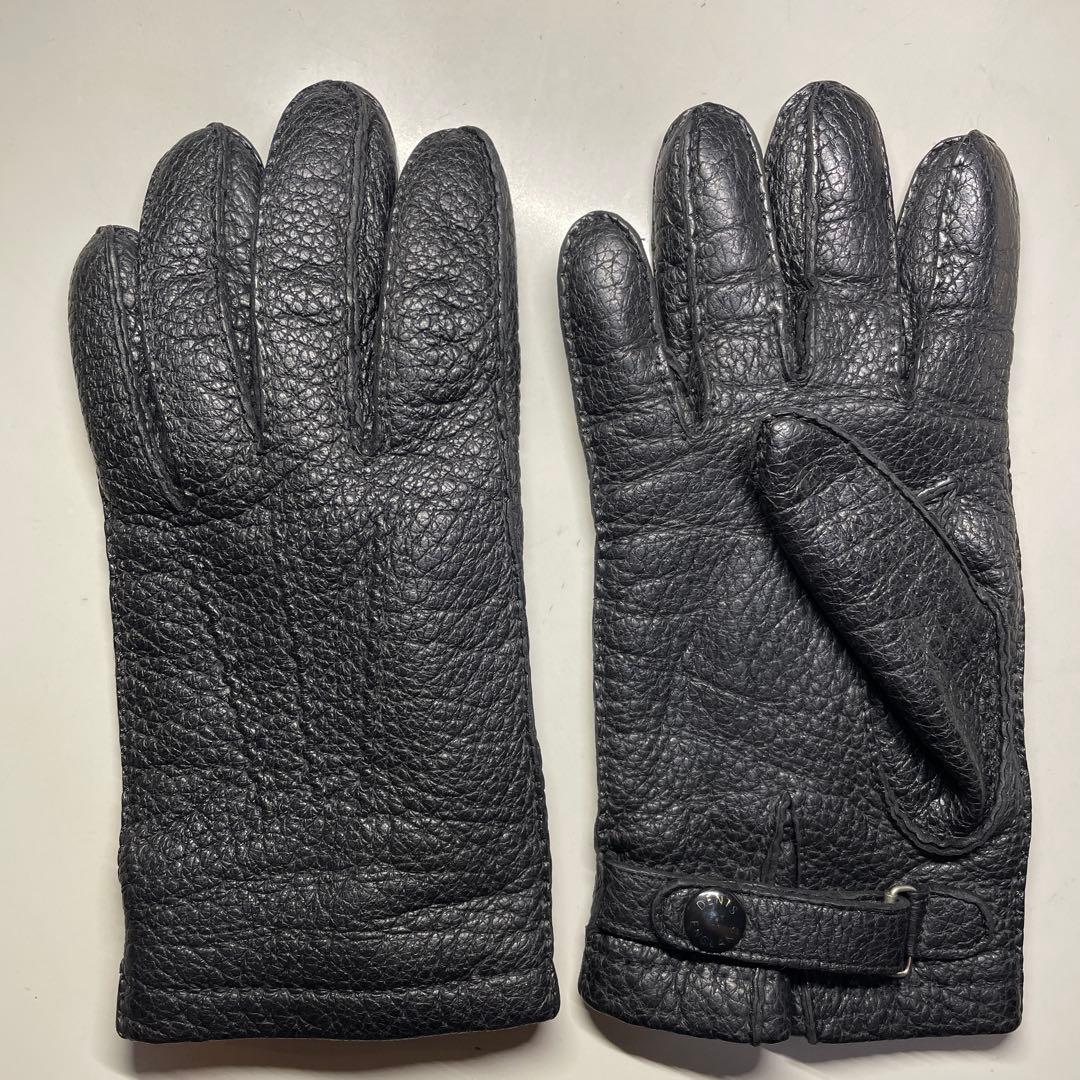 デンツ ペッカリー ブラック ハンプトン カシミア製ライニング