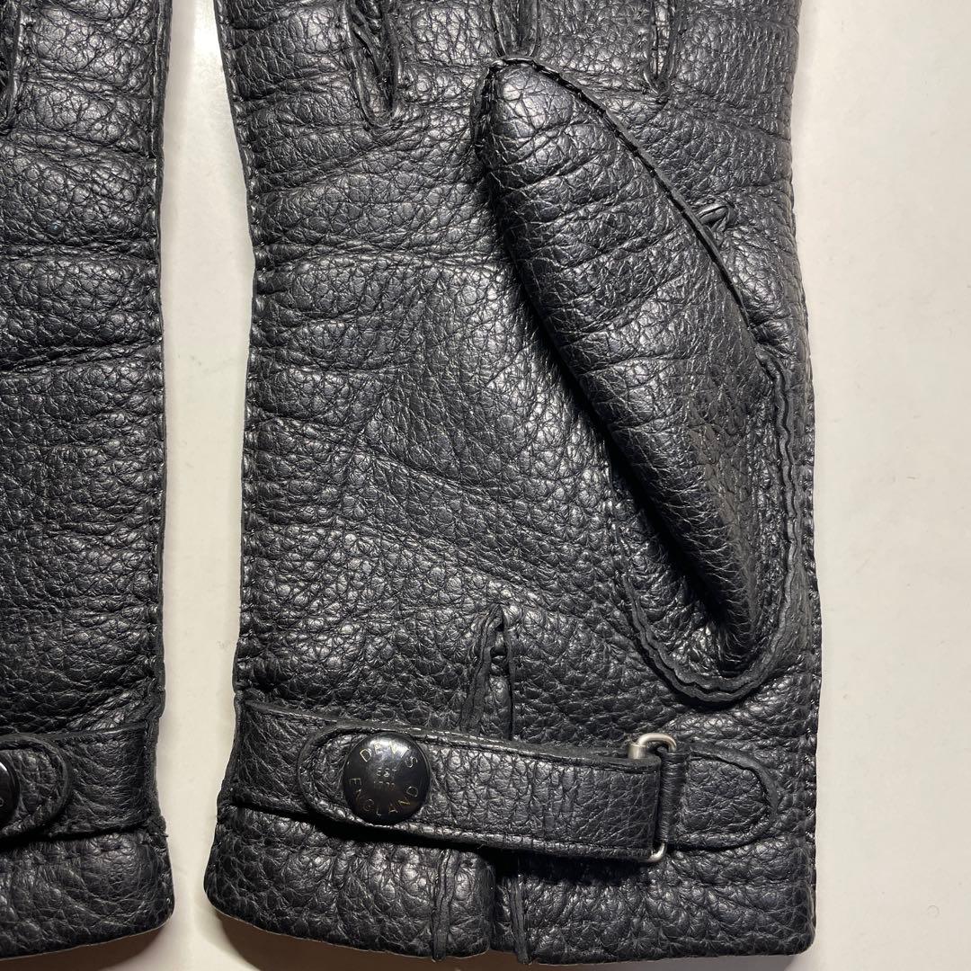 デンツ ペッカリー ブラック ハンプトン カシミア製ライニング