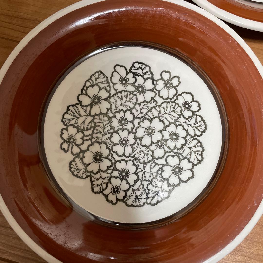 美品　Gefle/ゲフレ　アグネッタ　プレート19㎝ ウプサラエクビー 3枚