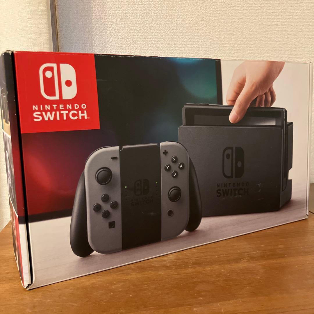 【中古】ニンテンドーSwitch 本体 HAC-001 初代 箱付き グレー